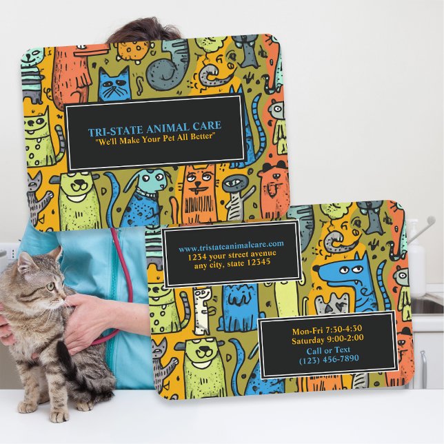 Cartão De Visita Animal Care / Veterinarian (Criador carregado)