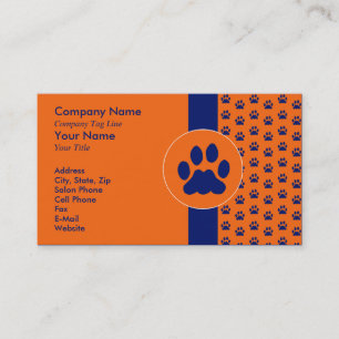Cartão De Visita Animal de estimação que prepara PawPrint