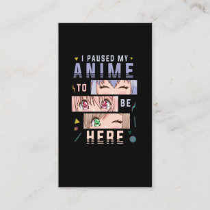 Cartão De Visita Anime assistindo moça japonesa ao vivo