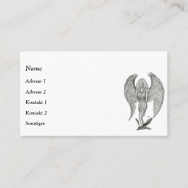 Cartão De Visita Anjo, Arte Lápis