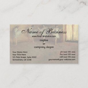 Cartão De Visita Antes do Balé (detalhe) de Edgar Degas