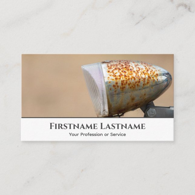 Cartão De Visita Antiga campainha enferrujada para Compradas de rep (Frente)