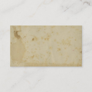 Cartão De Visita Antiguidade vazia pergaminho manchado dos 1870's