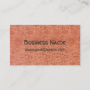 Cartão De Visita Antiquado Vitoriano William Morris Floral Damask