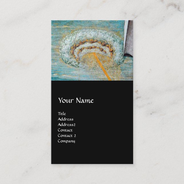 Cartão De Visita Anunciação, Santo Emidius e um OVNI (Frente)