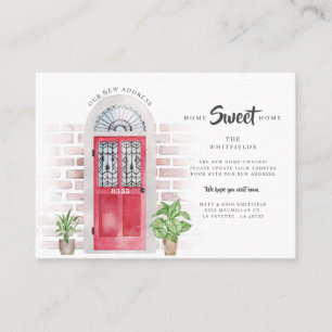 Cartão De Visita Anunciamento de Movimentação de Cores de Água Movi