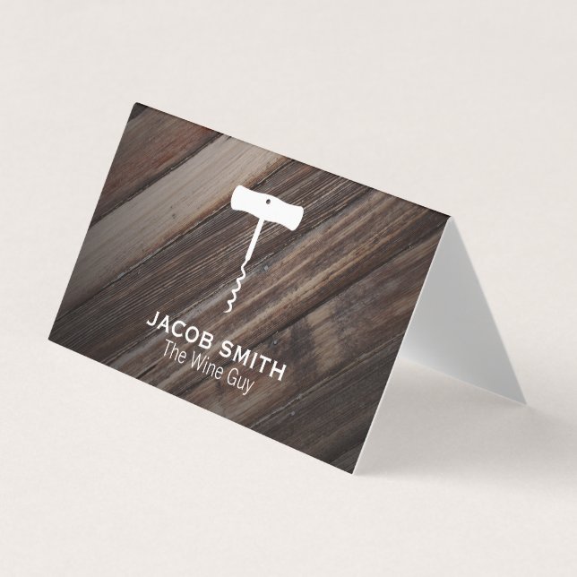 Cartão De Visita Ao ar livre | Vinho (Frente)