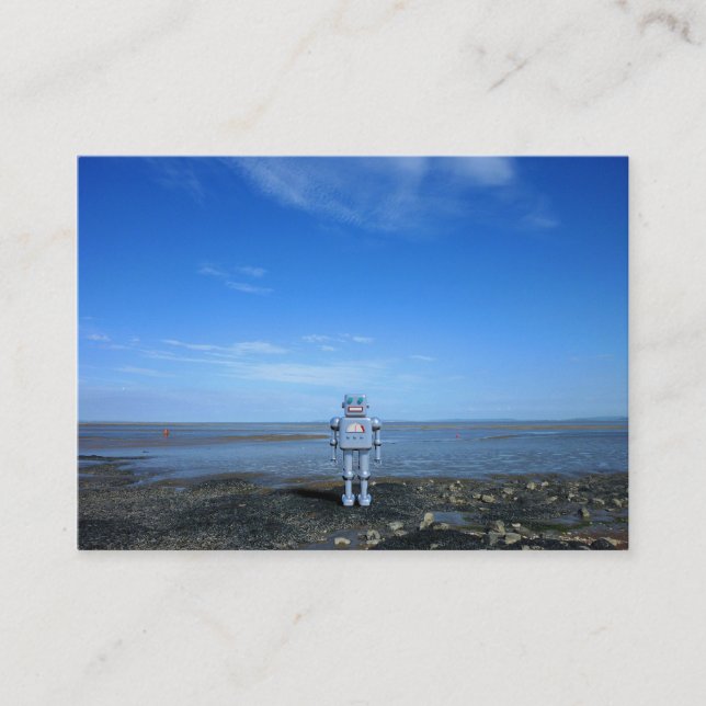 Cartão De Visita Ao lado da costa (Frente)