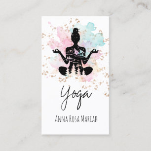 Cartão De Visita *~* AP33 Pine Árvore Yoga Arco-Íris Chakra Espirit