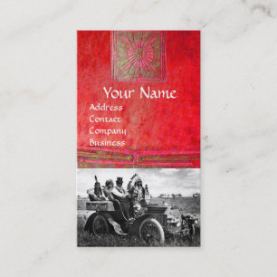 CARTÃO DE VISITA APACHES E GERONIMO CONDUZINDO UM CARRO A MOTOR