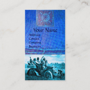 CARTÃO DE VISITA APACHES E GERONIMO CONDUZINDO UM CARRO A MOTOR
