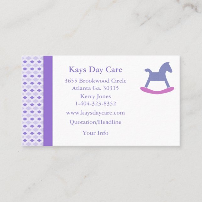 Cartão de visita aparado do diamante teste padrão (Frente)