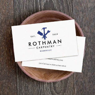 Cartão De Visita Aperfeiçoamento Pessoal de Nível Azul / Ferramen