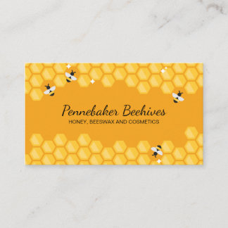 Cartão De Visita Apiary Beehive Frame Honeycomb
