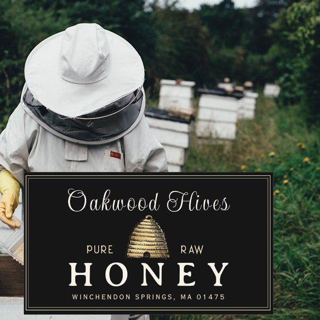 Cartão De Visita Apicultores Dourados Metálicos Colheitos De Capoei (Criador carregado)