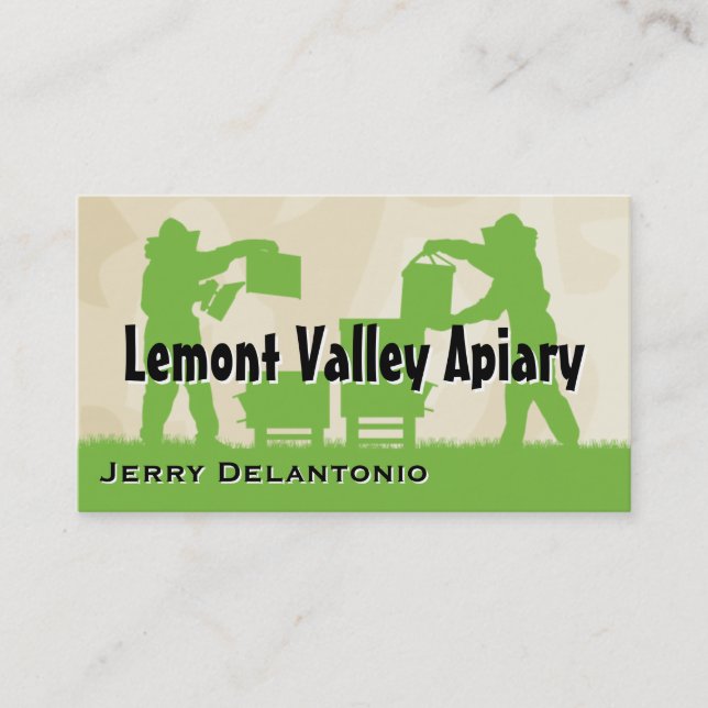 Cartão De Visita Apicultores no Trabalho (Frente)