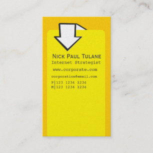 Cartão De Visita Apontando o desenhista administrativo incorporado