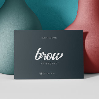 Cartão De Visita Após a instrução do tratamento, barra de navegação