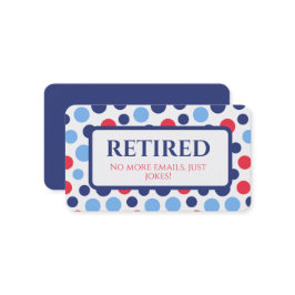 Cartão De Visita Aposentação Engraçada