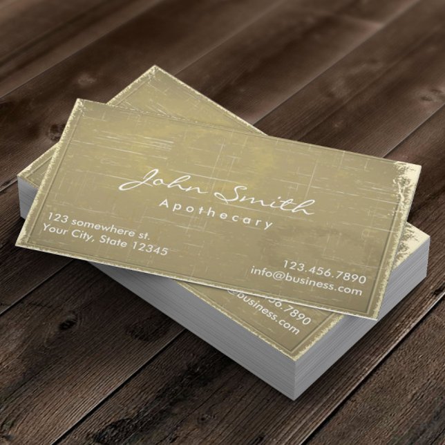 Cartão De Visita Apothecary Vintage - Antigo Papel Médico (Criador carregado)
