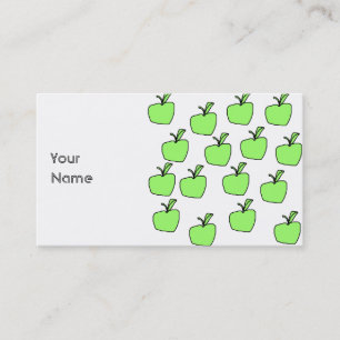 Cartão De Visita Apple verde modela
