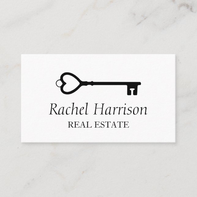 Cartão De Visita Apreciação do Visual Studio Key Real Estate Interi (Frente)