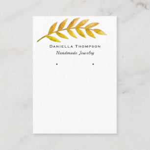 Cartão De Visita Apresentação Chic Boutique Jewelry Earring