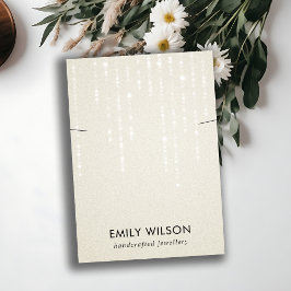 CARTÃO DE VISITA APRESENTAÇÃO DE BANDA DO NECKLACE STRINGS DE LUZ B