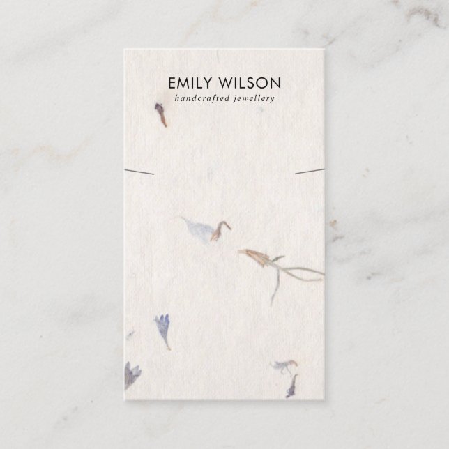 CARTÃO DE VISITA APRESENTAÇÃO DE BRACELET DE PAPEL DE PAPEL MANUSAD (Frente)