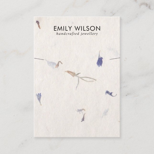 CARTÃO DE VISITA APRESENTAÇÃO DE BRACELET DE PAPEL DE PAPEL MANUSAD (Frente)