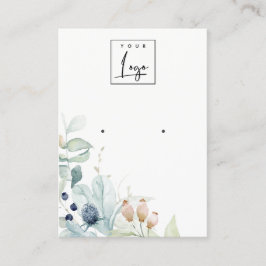 Cartão De Visita Apresentação de Folheto Verde Azul Pastel