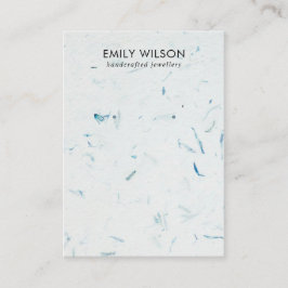 CARTÃO DE VISITA APRESENTAÇÃO DE OUTROS ESTUDOS DE PAPEL PETAL AQUA