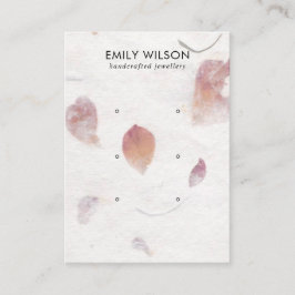 CARTÃO DE VISITA APRESENTAÇÃO DE OUVIDO DE ESTUDO DO PAPEL DE PETAL