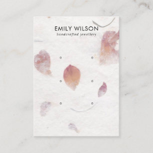 CARTÃO DE VISITA APRESENTAÇÃO DE OUVIDO DE ESTUDO DO PAPEL DE PETAL