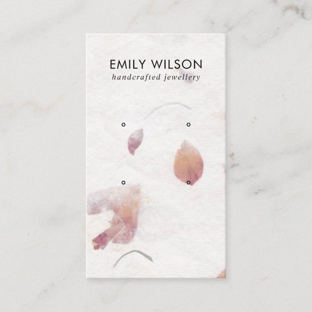 CARTÃO DE VISITA APRESENTAÇÃO DE OUVIDO DE ESTUDO DO PAPEL PETAL PA (Frente)