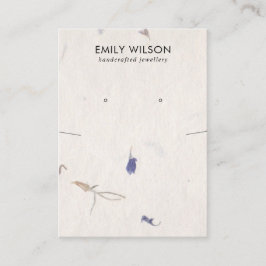 CARTÃO DE VISITA APRESENTAÇÃO DE OUVIDO DE PAPEL DE PAPEL MANUSADO