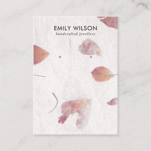 CARTÃO DE VISITA APRESENTAÇÃO DE OUVIDO DE PAPEL DE PAPEL MANUSADO (Frente)