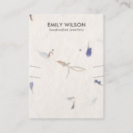 CARTÃO DE VISITA APRESENTAÇÃO DE OUVIDO DE PAPEL DE PAPEL MANUSADO