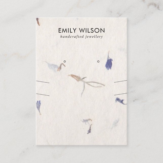 CARTÃO DE VISITA APRESENTAÇÃO DE OUVIDO DE PAPEL DE PAPEL MANUSADO (Frente)