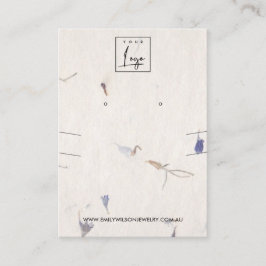 CARTÃO DE VISITA APRESENTAÇÃO DE OUVIDO DE PAPEL DE PAPEL MANUSADO