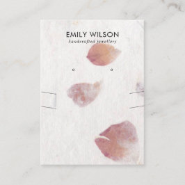 CARTÃO DE VISITA APRESENTAÇÃO DE OUVIDO DE PAPEL DE PAPEL MANUSADO