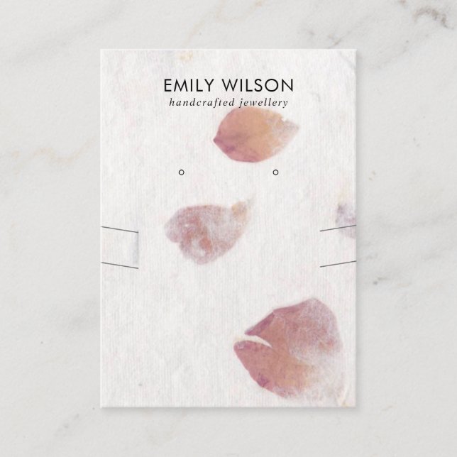 CARTÃO DE VISITA APRESENTAÇÃO DE OUVIDO DE PAPEL DE PAPEL MANUSADO (Frente)