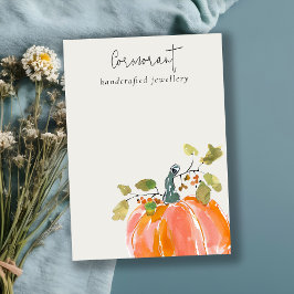 Cartão De Visita Apresentação do Vazio de Colar de Ouvido de outono