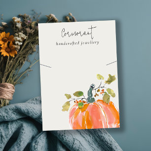 Cartão De Visita Apresentador de Colheita de Bombas de Aquarelas de