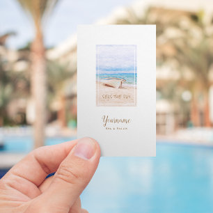 Cartão De Visita Aproveite o Dia Spa Salão Resort Barco de Pesca