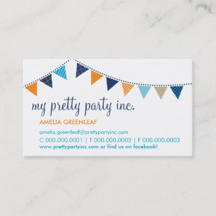 CARTÃO DE VISITA:: aqua bonito da laranja do