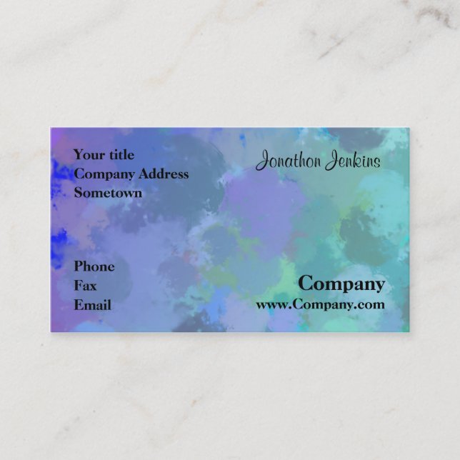 Cartão De Visita Aquarela (Frente)