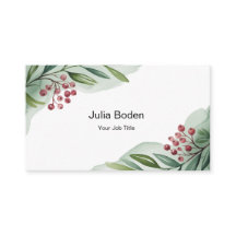 Aquarela de Tons Duplos de Frutas e Galhos