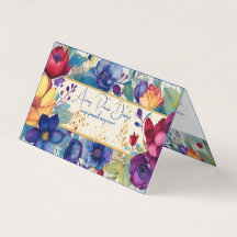 Aquarela Floral Vintage Dobrada