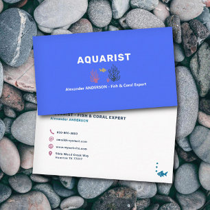 Cartão De Visita Aquarista - Peixe e Coral